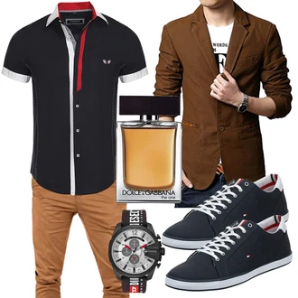 Outfit mit Mischfarben/Schwarz Sneaker Tommy Hilfiger "Cooles Outfit"