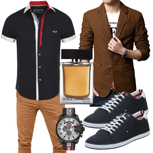 Mischfarben/Schwarz Schuh Sneaker Tommy Hilfiger kombinieren