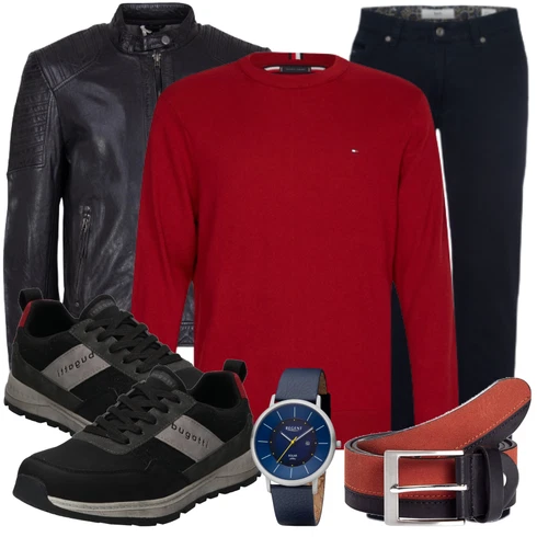 Sweatshirt/Hoodie Tommy Hilfiger kombinieren mit Schwarz Gürtel Jan Vanderstorm