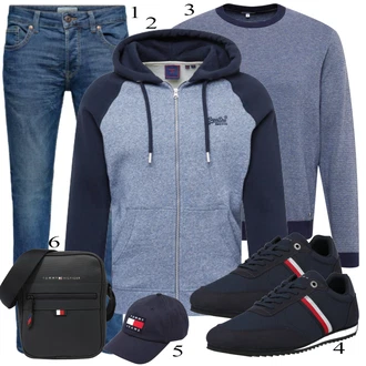 outfit mit Črna Čevlj Superga Tommy Hilfiger "Vsakdanja oblačila"