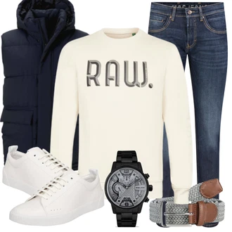 Outfit mit Schwarz Tom Tailor Denim "Cooles Outfit"
