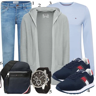 outfit mit Črna Čevlj Superga Tommy Jeans "Vsakdanja oblačila"
