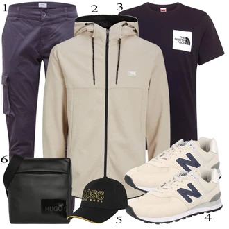 outfit mit Siva/Roza/Bež/Modra Superga New Balance "Priložnostna oblačila"