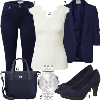 Zakrpe Outfit sa Tamnoplava/Plava Kožna Jakna/Kožne Cipele/Zimska jakna/High Waist Traperice/Traperice s Prorezom/Push-up Traperice/Termo Traperice "Zimski outfit"