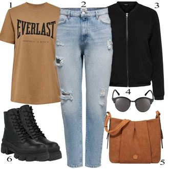 outfit mit Črna Škorenj Steve Madden "Oblačila za pomlad"