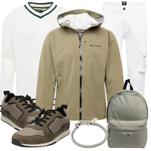 Rucksack Tommy Jeans kombinieren mit Dunkelgrün/Braun/Khaki/Beige Softshelljacke/2in1 Jacke/Funktionsjacke/Wanderjacke/Kapuzenjacke/Outdoorjacke/Segeljacke/Nachhaltige Jacke/Trekkingjacke/Gore-Tex-Jacke/Sportjacke Columbia