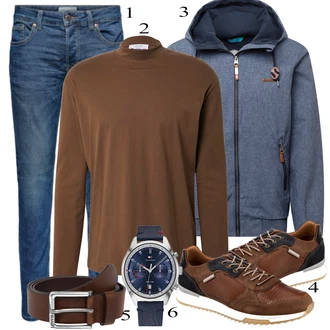 outfit mit Rdeča Superga Bullboxer "Vsakdanja oblačila"