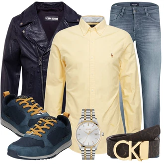 Outfit mit Dunkelbraun/Khaki/Schwarz Ledergürtel/Casual Gürtel/Klassische Gürtel/Frauengürtel Ohne Schnalle Calvin Klein "Freizeit Outfit"