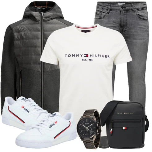 Creme/Weiß/Grün/Khaki Bluse Große Größe/Shirt & Top Große Größe/Funktions T-Shirt/T-Shirt Training/Ausgefallenes T-shirt/Kurzarm T-Shirt/Shirt/Print Shirt/Umstands T-Shirt/Casual T-Shirt/T-Shirt Mit Print Tommy Hilfiger kombinieren