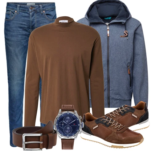 Blau/Hellblau Lederjacke/Slim Fit Jeans/Leder Schuhe/Winterjacke/Herren Lederjacke/Biker Jeans/Low Rise Jean/Thermojeans/Schlupfjeans/Push up Jeans/Low Waist Jean/Jeans mit Schlitz Only & Sons kombinieren mit Schwarz Gürtel levi's