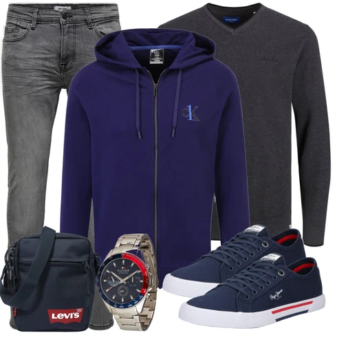 V-Ausschnitt Pullover Jack & Jones kombinieren