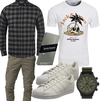 Superstar Outfit mit Grau Unkategorisiert Adidas "Freizeit Outfits"