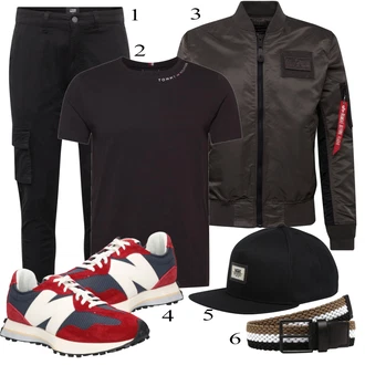 outfit mit Črna Alpha Industries "Vsakdanja oblačila"