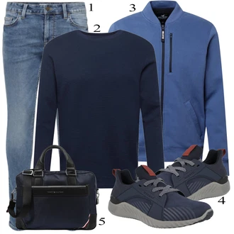 outfit mit Črna Superga Bugatti "Vsakdanja oblačila"