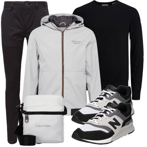 Schwarz Feinstrickpullover/Basic Pullover/Einfacher Pullover/Rundhals Pullover/Kaschmir Pullover/Wollpullover/Carmenpullover/Rundhals-Strickjacke/Stehkragen-Strickjacke/Kaschmir-Strickjacke/Strickjacke Jack & Jones kombinieren