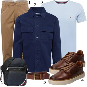 outfit mit Črna Poslovna Srajca DAN FOX APPAREL "Priložnostna oblačila"