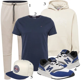 outfit mit Črna/Modra Casual Majica Tommy Jeans "Vsakdanja oblačila"