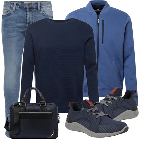 HellBlau/Blau Slim Fit Jeans/Lederjacke/Push up Jeans/Leder Schuhe/Jeans mit Schlitz/Knöchelstiefel/Low Rise Jean/Winterjacke/Biker Jeans/Regular-Fit Jeans Only & Sons kombinieren
