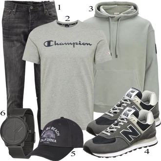 outfit mit Črna Superga New Balance "Vsakdanja oblačila"