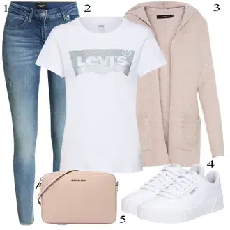 Hodanje Outfit sa Crvena Balon majica/Skraćena Majica/Košulja top/Kratki top/Ležerni topić/pletena košulja/Majica za plažu/Majica za plažu/Pulover za plažu/Top za plažu/Obični top/Pleteni top levi's ® "Zimski outfit"Look: Hodanje, Razonoda, Jahanje