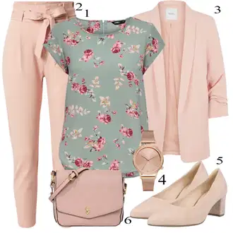 Outfit sa Smeđa/Tirkizna/Zeleno/Svjetloplava/Pink Bluza Kratkih Rukava/Bluza Vrh/Bluza s Uzorkom/Bluza s Printom/Tunika Kratkih Rukava/Tunika Majica Only "Zimski outfit"