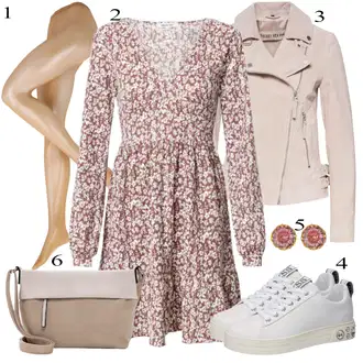 Outfit s Šedá Bota Teniska Guess "Jarní outfit"