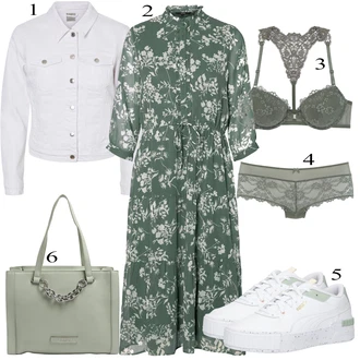 Outfit sa Siva/Bijela Traper Jakna VERO MODA "Zimski outfit"