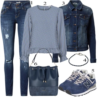 Outfit sa Plava Tenisica New Balance "Zimski outfit"