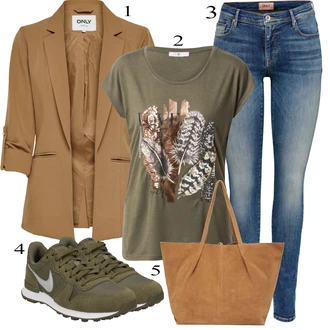 outfit mit Zelena Superga Nike Sportswear "Oblačila za pomlad"