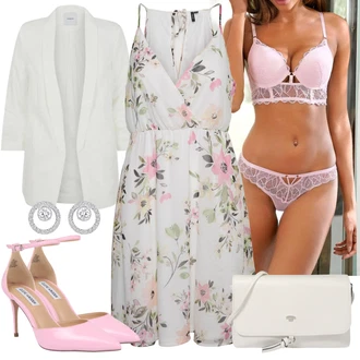 Outfit s Růžová/Béžová/Modrá Bota Steve Madden "Outfit na jaro"