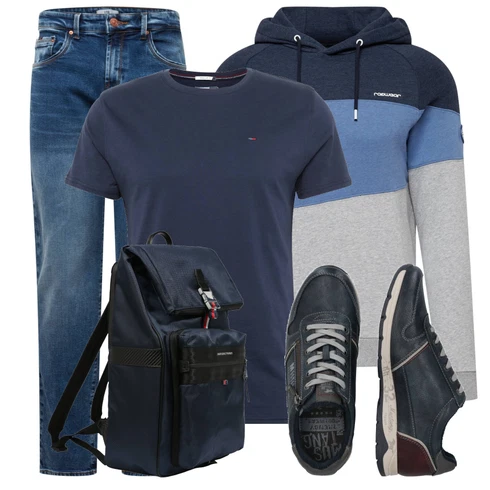 Blau/Hellblau Hose Große Größe/Herren Lederjacke/Boyfriend Jean/Dad Jeans/Girlfriend Jeans/Straight Leg Jean/Formelles Hemd/Loose fit Jeans/Winterjacke/Vintage Jeans LTB, Dunkelblau/Hellblau Bluse Große Größe/Shirt & Top Große Größe/Funktions T-Shirt/Kurzarm T-Shirt/Ausgefallenes T-shirt/Sport-T-Shirt/Laufschuhe für Männer/Casual T-Shirt/Shirt Tommy Jeans kombinieren mit Schwarz Rucksack Tommy Hilfiger
