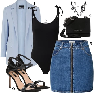 outfit mit Modra Krilo Hailys "Oblačila za pomlad"