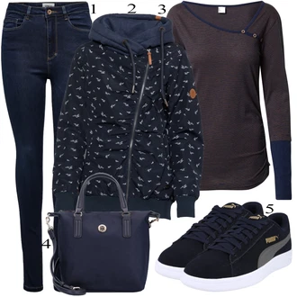 outfit mit Črna Superga Puma "Oblačila za pomlad"