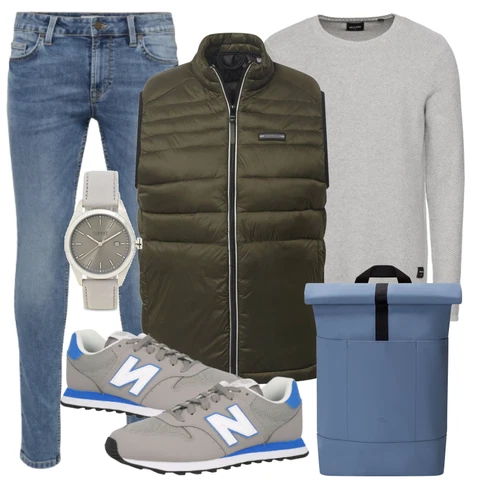 Weiß/Blau Hose Only & Sons kombinieren