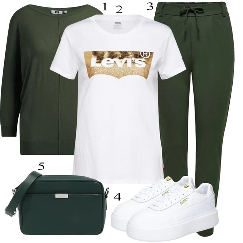 Kombinace Tmavě Zelená/Zelená/Khaki Dlouhá Kalhoty/Navlékací Kalhoty/Úzká Kalhoty/Sportovní kalhoty/Tréninková Kalhoty/Ležérní Kalhoty/Žerzejová Kalhoty/Jogger Kalhoty/Teplák Only