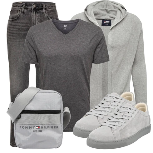 Grau/Hellgrau/Dunkelgrau Damen 7/8-Länge Jeans/Cropped Jeans/Dad Jeans/Girlfriend Jeans/Jeans mit Schlitz/Mom Jean/Formelles Hemd/Straight Leg Jean/Tapered-Jeans/Vintage Jeans levi's ® kombinieren mit Sneaker SELECTED HOMME