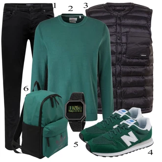 outfit mit Modra Superga New Balance "Vsakdanja oblačila"