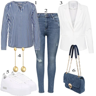 outfit mit Bela Superga Puma "Oblačila za pomlad"