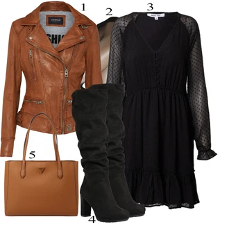 Biker outfit mit Rjava/Temno rjava/Roza Vintage Usnjena Jakna/Jesenska jakna/Motoristična jakna/Jakna iz Umetnega Usnja/Usnjena Bomber Jakna/Usnjena Jakna/Pomladna jakna Oakwood "Oblačila za pomlad"