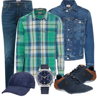 Elegant Outfit mit Blau/Hellblau Tapered-Jeans/Slim Fit Jeans/Winterjacke/Regular-Fit Jeans/Damen 7/8-Länge Jeans/Straight Leg Jean/Sportschuhe/Leder Schuhe/Girlfriend Jeans/Thermojeans/Lederjacke Tommy Jeans "Freizeit Outfits"Look: Uni, Old Money, Elegant, Classic, Coole, Casual, Schlichte