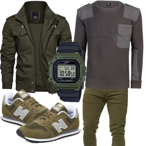 Grün Accessoire/Winter Parka KEFITEVD kombinieren