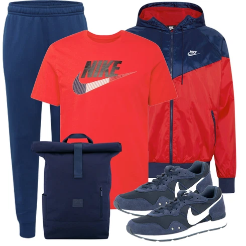 Sportlich Blau/DunkelBlau JoggingHose/TrainingsHose/SportHose/Jogger Hose/JerseyHose Nike Sportswear kombinierenLook: Uni, Outdoor, Unisex, Skater, Casual, Sportlich