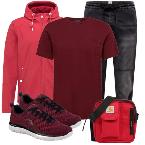 Rot Sommerjacke kombinieren