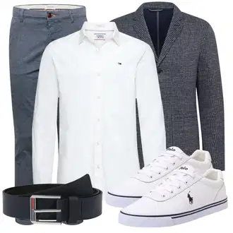 Business Outfits mit Weiß/Creme Bluse Große Größe/Business Hemd/Musselin Hemd/Casual Hemd/Hemdbluse/Bügelfreies Hemd/Businesshemd Tommy Jeans "Stylischer Bürolook"