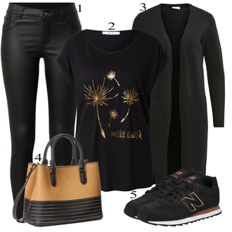 Outfit sa Crna Tenisica New Balance "Zimski outfit"