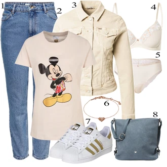 Outfit s Modrá/Světle modrá High Waist Džínové Kalhoty/Zkrácené Džíny/Džíny s Rozparkem/Formální Košile/Zužující se Džíny/Boyfriend Džínové kalhoty/Girlfriend Džíny/Dad Džíny/Vintage džíny/Mom Jean Only "Jarní outfit"