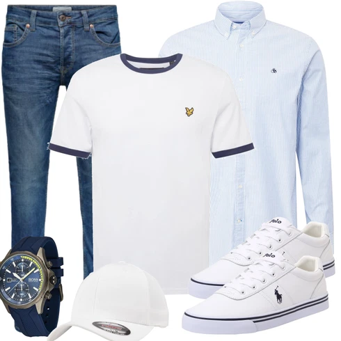 Flache Weiß/Creme/Rot Canvas-Sneaker/Schnürschuh/Leder Sneaker/Sneaker Low/Schmaler Sneaker/Sommer Sneaker Polo Ralph Lauren kombinieren