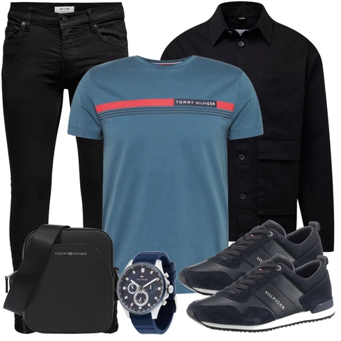 Schwarz SommerJacke Calvin Klein kombinieren