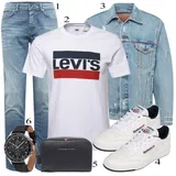 Siva Denim Jakne outfiti za dame image