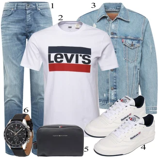 outfit mit Siva Superga Reebok Classic "Priložnostna oblačila"
